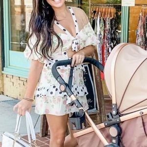 For love and lemons cream and rosebud mini dress